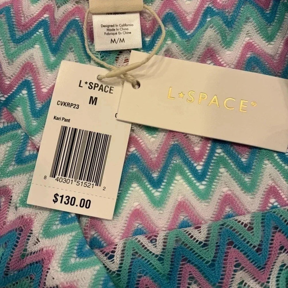 L Space Kari Pant in Ombre Chevron Women’s Size L NWT - Picture 7 of 11